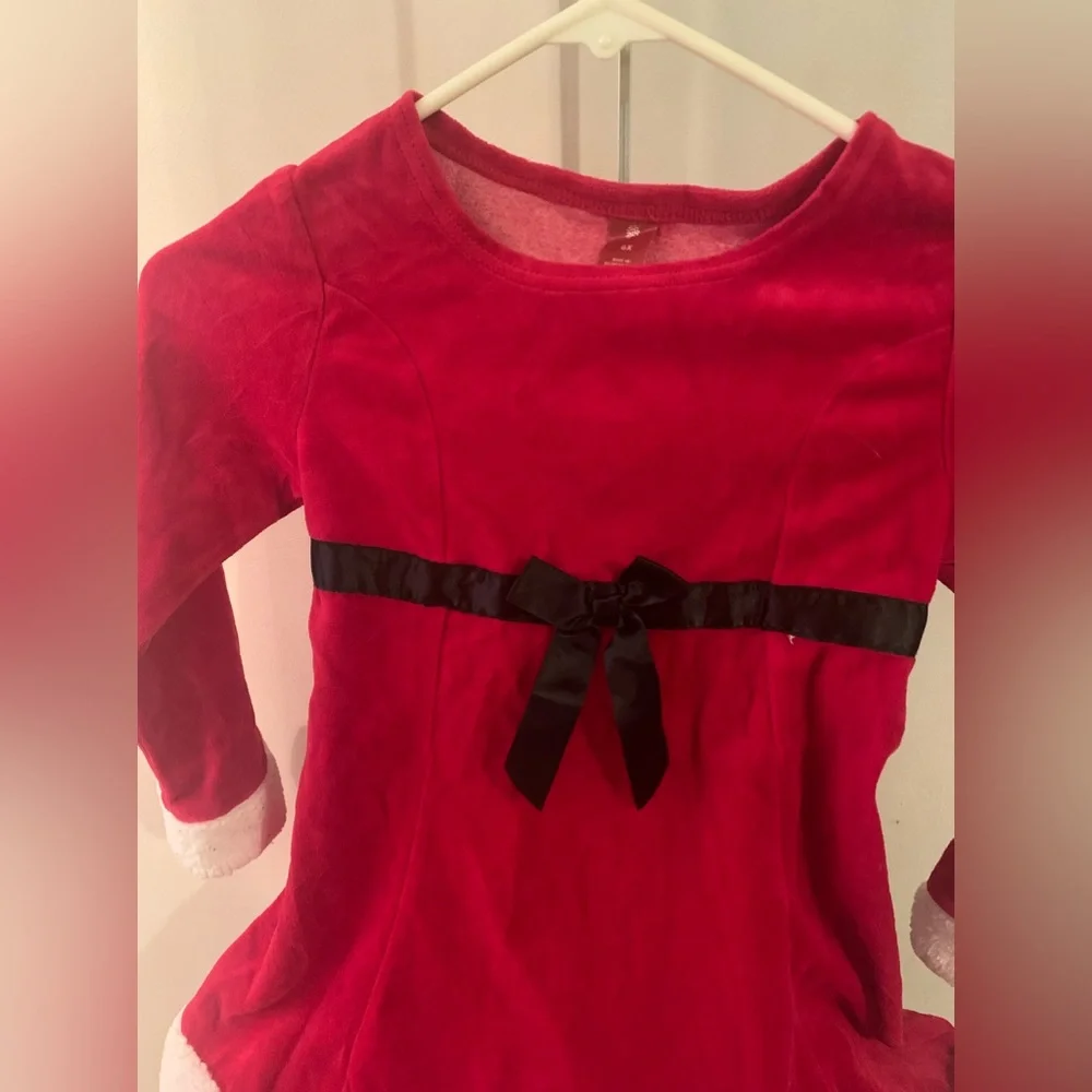Santa Christmas Dress Girls Size 6X